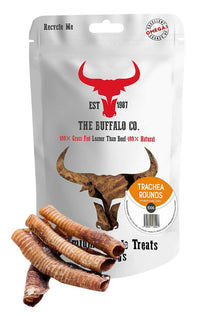 Buffalo Trachea Rounds-Dog Treats-100g Buffalo Trachea Rounds-Dog Treats-100g