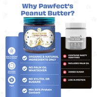 Pawfect Peanut Butter for Dogs: Blueberry & Hempseeds Pawfect Peanut Butter for Dogs: Blueberry & Hempseeds