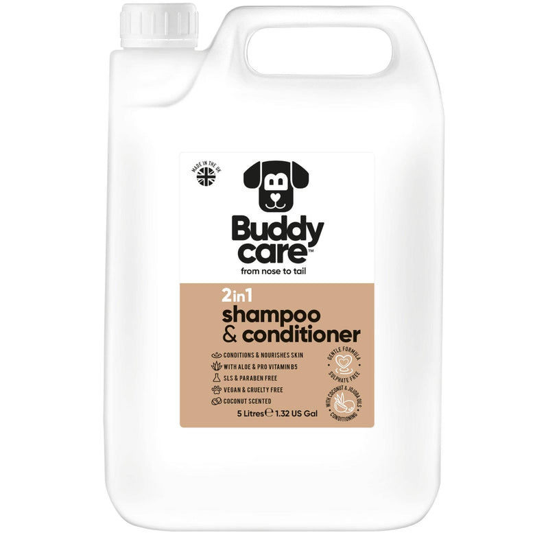 Buddycare 2in1 Shampoo & Conditioner - Coconut - 5L / 1.32 Gal