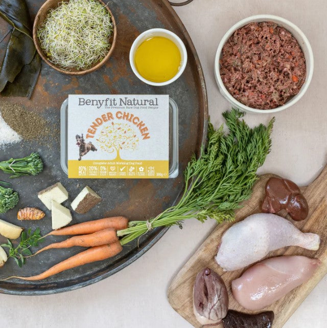Benyfit Natural Tender Chicken Complete Adult Raw Working Dog Food