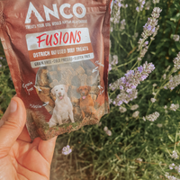 Anco Ostrich Infused Beef Treats - 100g Anco Ostrich Infused Beef Treats - 100g