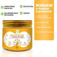 Pawfect Peanut Butter for Dogs: Banana & Flaxseeds Pawfect Peanut Butter for Dogs: Banana & Flaxseeds