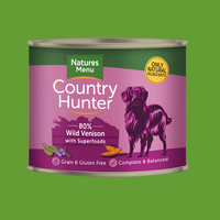 Natures Menu Country Hunter Wild Venison Adult Dog Food 600g Natures Menu Country Hunter Wild Venison Adult Dog Food 600g