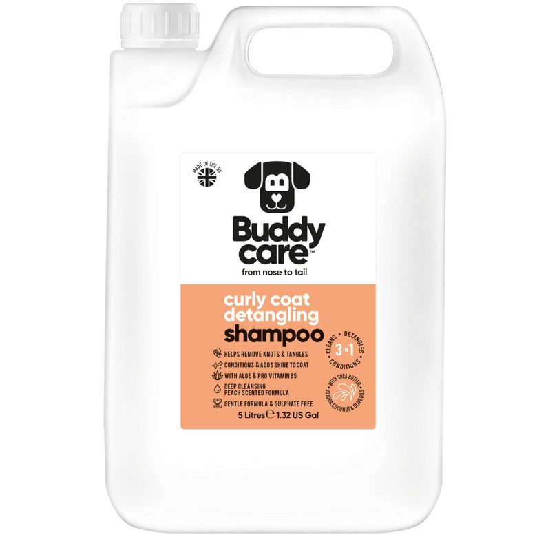 Buddycare Dog Shampoo - Curly Coat Detangling - 1L / 33.8 fl oz