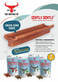 Gently Dently- Apple & Banana Dental Treats for Dogs Gently Dently- Apple & Banana Dental Treats for Dogs
