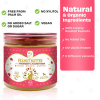 Pawfect Peanut Butter for Dogs: Strawberry & Pumpkin Seeds Pawfect Peanut Butter for Dogs: Strawberry & Pumpkin Seeds