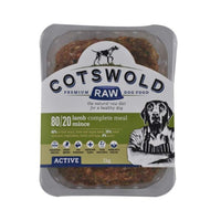 Cotswold Raw Lamb Mince - 80/20 Active Dog Cotswold Raw Lamb Mince - 80/20 Active Dog