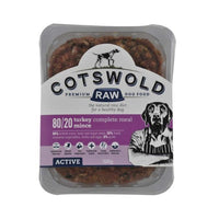 Cotswold Raw Turkey Mince - 80/20 Active Dog Cotswold Raw Turkey Mince - 80/20 Active Dog