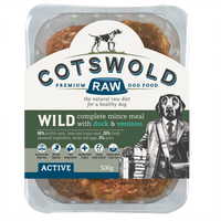 Cotswold Raw Wild Range Mince (With Duck & Venison) - 80/20 Active Dog Cotswold Raw Wild Range Mince (With Duck & Venison) - 80/20 Active Dog