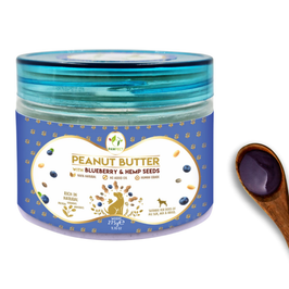 Pawfect Peanut Butter for Dogs: Blueberry & Hempseeds