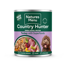 Natures Menu Country Hunter Farm Reared Turkey Dog Food 600g