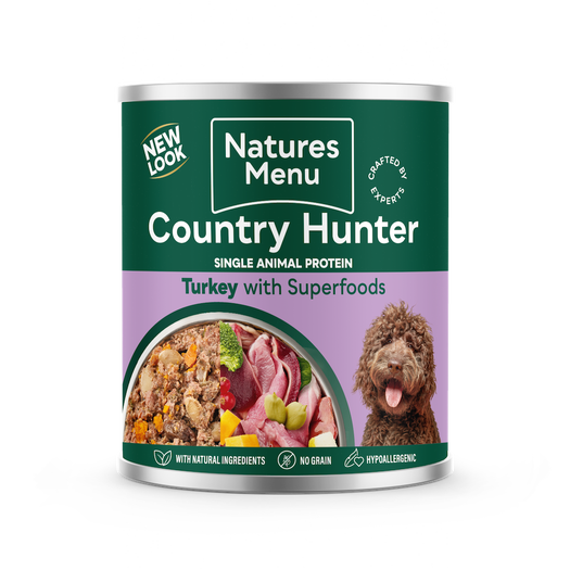 Natures Menu Country Hunter Farm Reared Turkey Dog Food 600g