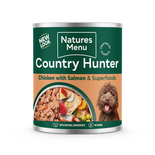 Natures Menu Country Hunter Salmon & Chicken with Superfoods Adult Dog Food 600g