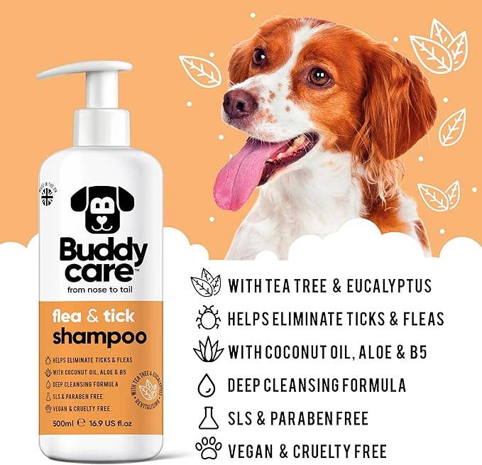 Buddycare Dog Shampoo - Curly Coat Detangling - 1L / 33.8 fl oz