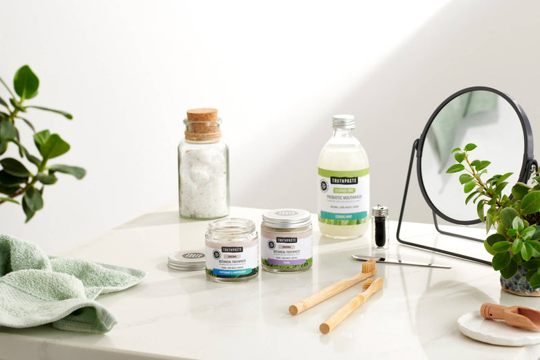 Truthpaste Probiotic Mouthwash. Strong Mint. Fluoride Free