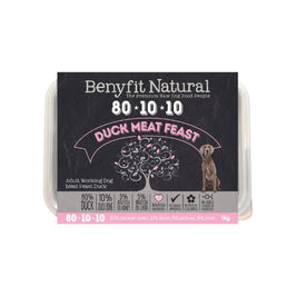 Benyfit Natural 80*10*10 Duck Meat Feast Adult Raw Working Dog Food