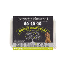 Benyfit Natural 80*10*10 Goose Meat Feast Adult Raw Working Dog Food