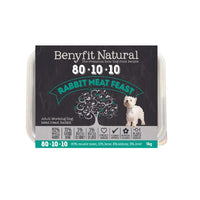 Benyfit Natural 80*10*10 Rabbit Meat Feast Adult Raw Working Dog Food