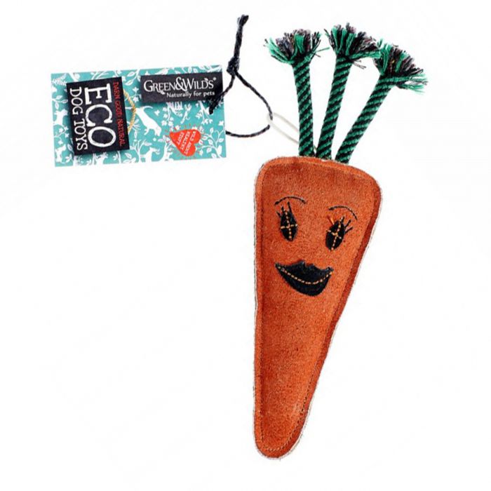 Green & Wilds Eco Dog Toy - Candice the Carrot