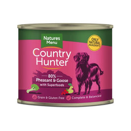 Natures Menu Country Hunter Pheasant and Goose Dog Food 600g