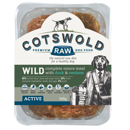 Cotswold Raw Wild Range Mince (With Duck & Venison) - 80/20 Active Dog