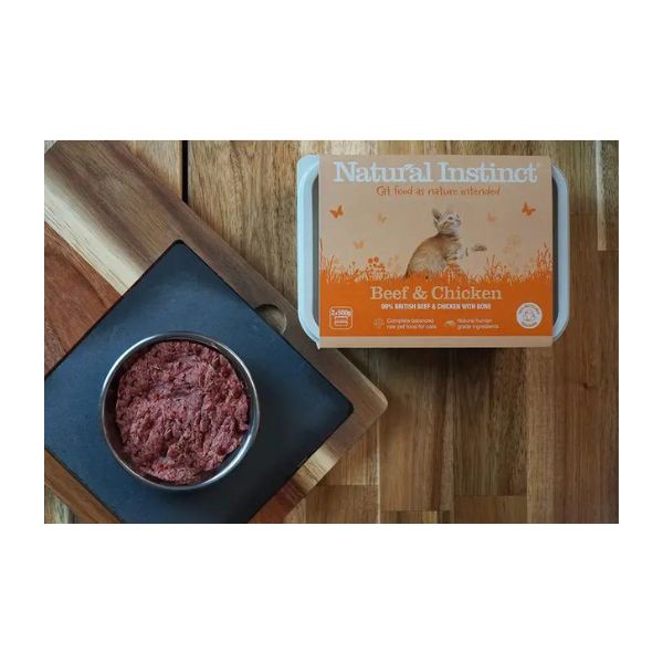 Natural Instinct Raw Cat Food Beef & Chicken Wild West Pet