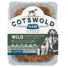 Cotswold Raw Wild Range Mince (With Wild Boar & Duck) - 80/20 Active Dog